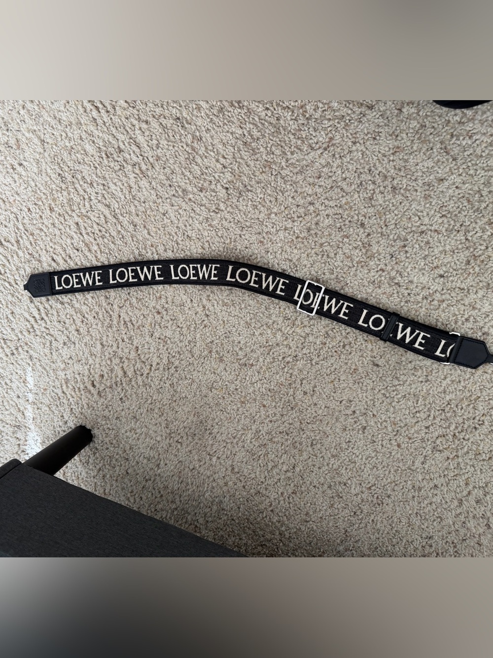 Loewe Black and White Logo Strap
